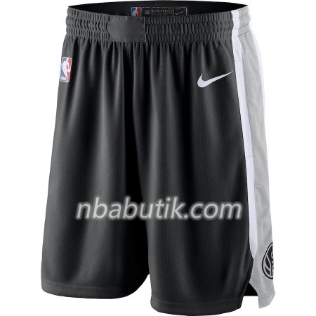 San Antonio Spurs Mænd Shorts Sort 2018-19 Nike Swingman